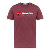 WasabiCars Logo T-shirt - heather burgundy